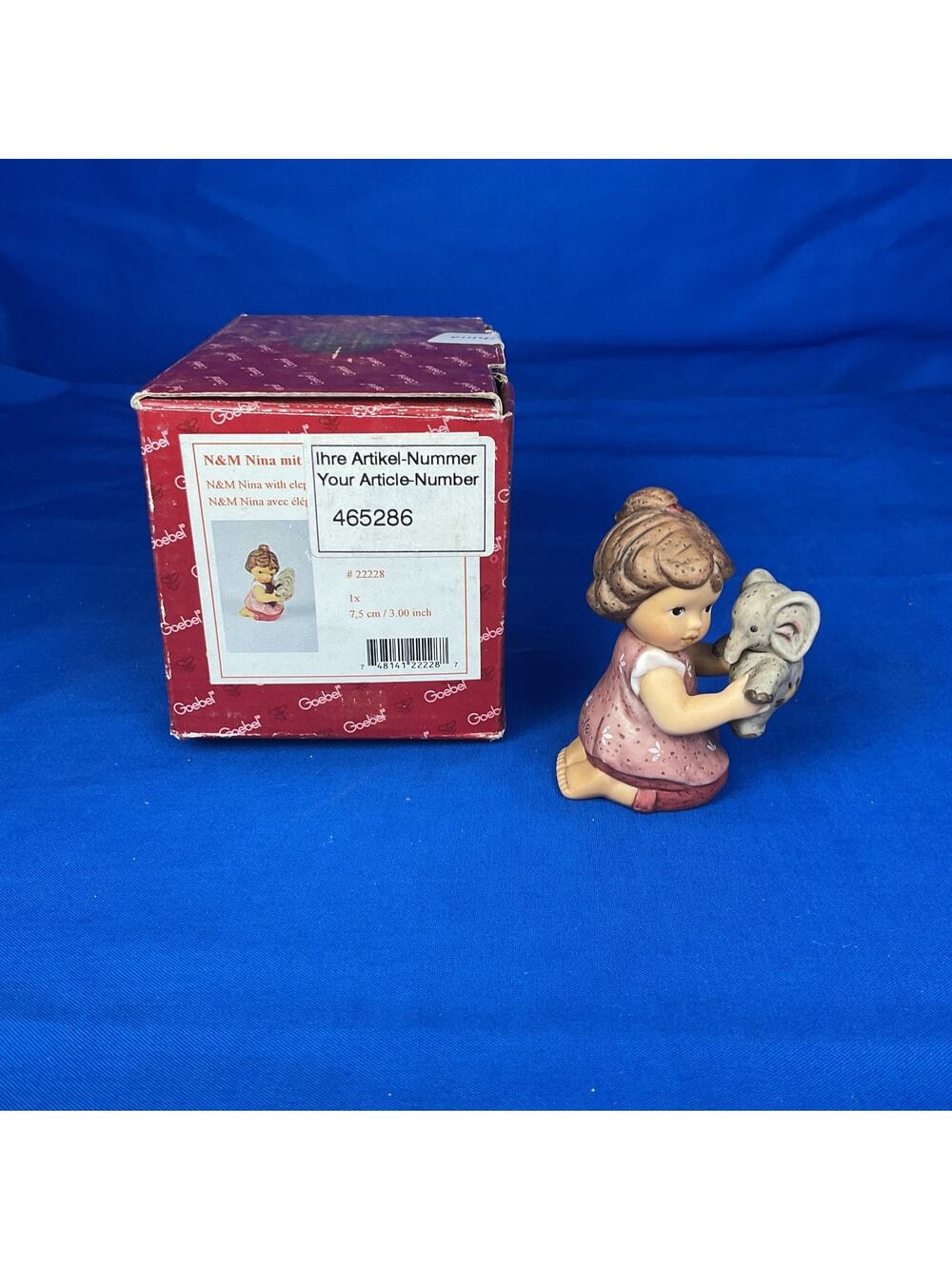 Goebel Nina & Marco "Nina with Elephant" Porcelain Figurine - With Box
